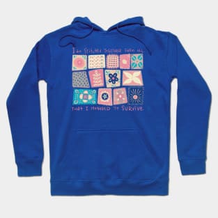 Patchwork Person - Pink Hoodie